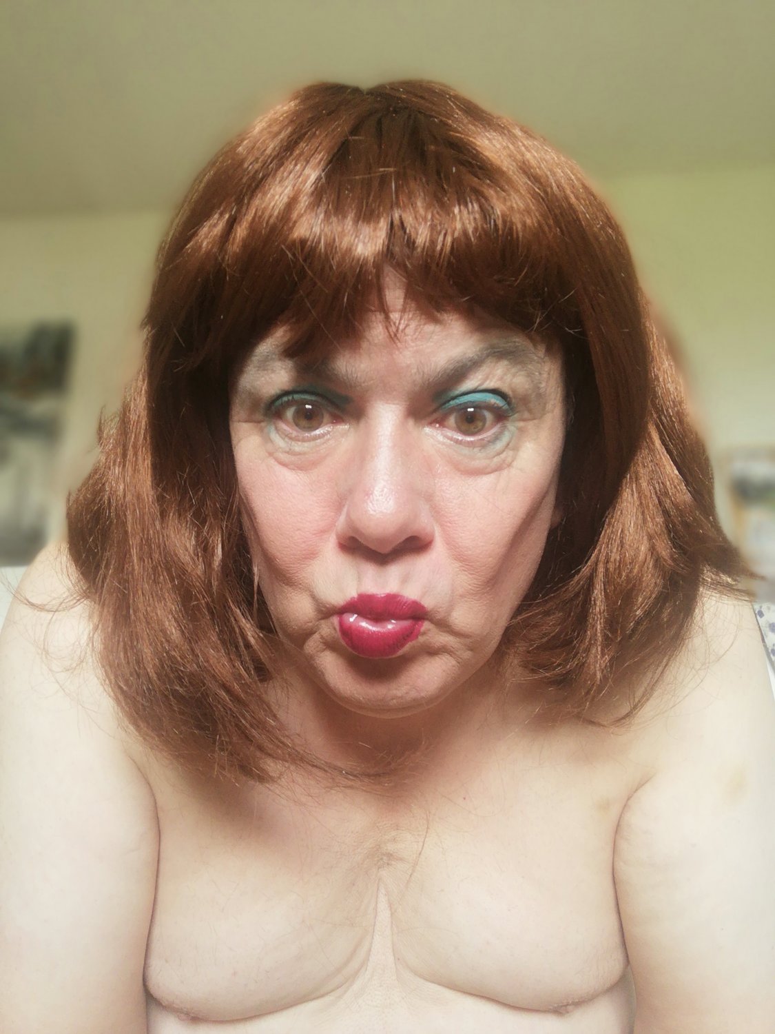 Sissy Slut Davina bare and  not glammed up #KgGoCfcL